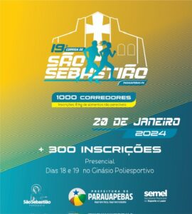 19ª Corrida de São Sebastião em Parauapebas tem expectativa de mais de 1000 participantes