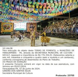 Prefeitura de Parauapebas destina mais de R$ 776 mil para o Festival Junino Jeca Tatu