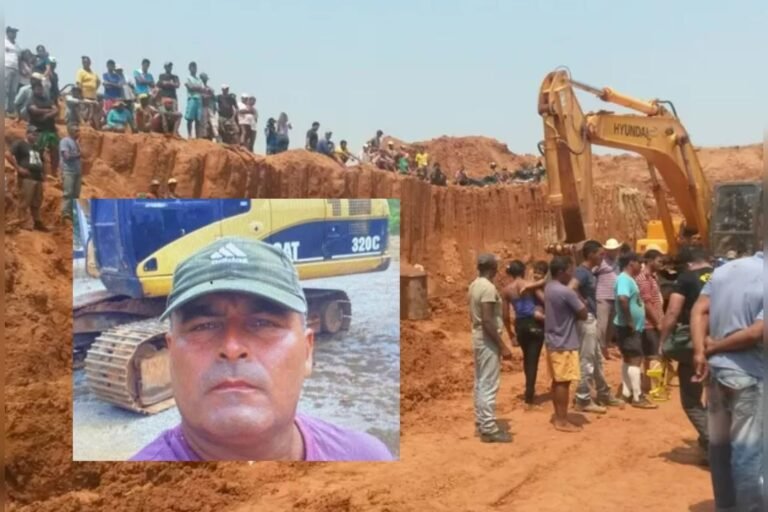 Desabamento em garimpo