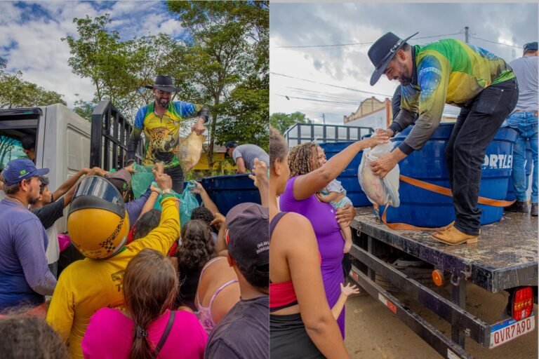 Aurélio Goiano entrega peixe