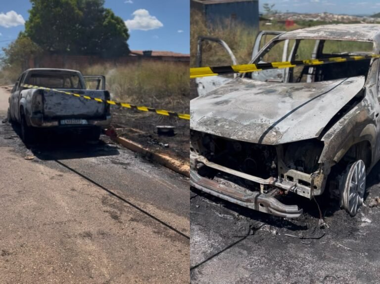 incêndio em caminhonete em Parauapebas