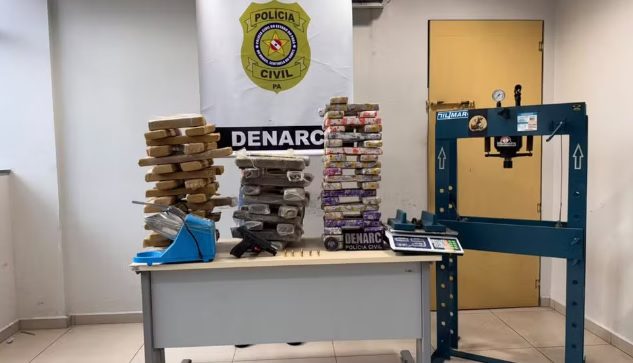 apreensão de 93 tabletes de maconha